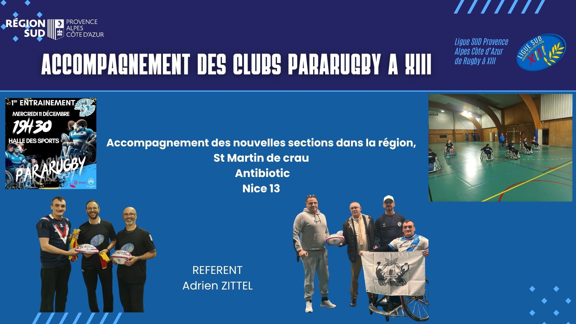 Développement du Pararugby à XIII