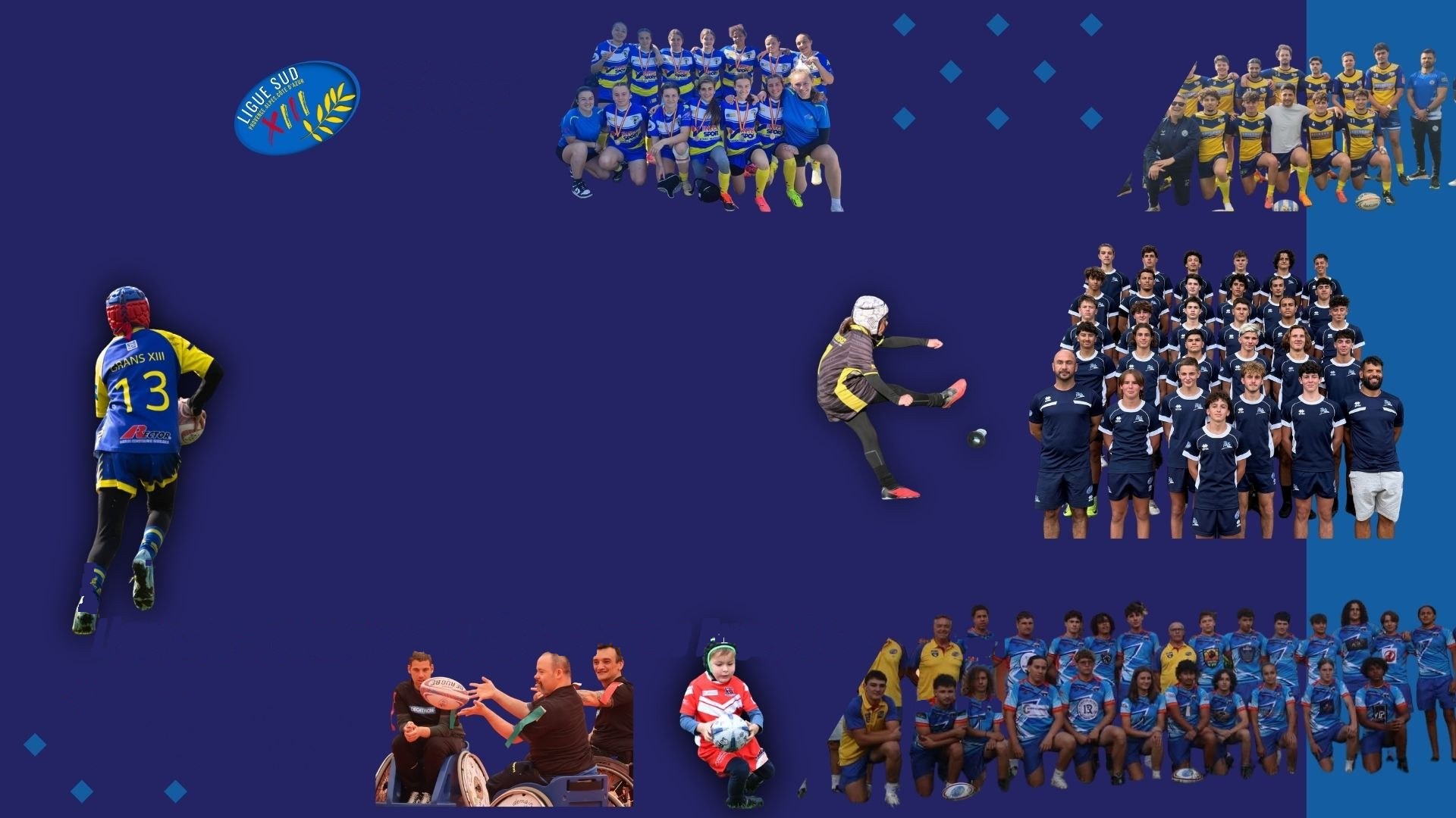 Ligue SUD Provence-Alpes-Côte d'Azur Rugby à XIII — équipes et sélections de la saison