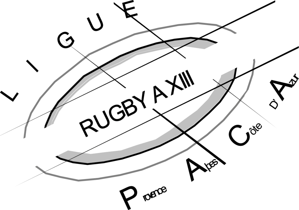 Logo de la Ligue PACA de Rugby à XIII en 2000