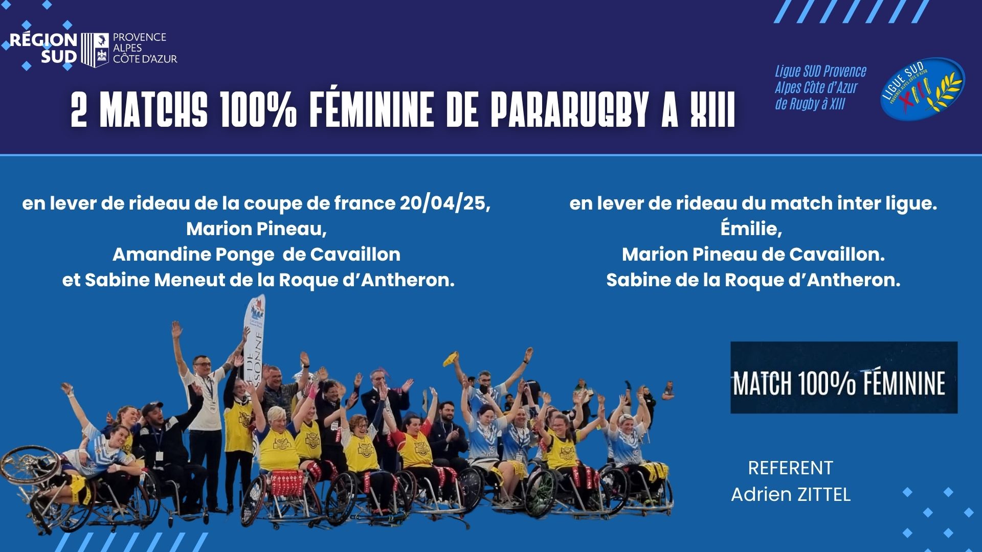 Matchs de Pararugby Féminin